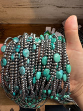 Load image into Gallery viewer, 15-Inch Turquoise Necklace with 4mm &amp; 5mm Beads

