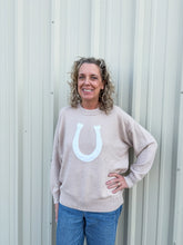Load image into Gallery viewer, horse shoe sweater
