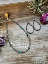 Load image into Gallery viewer, Mixed Turquoise &amp; Spiny Oyster Teardrop Earrings – Sterling Silver Pearls
