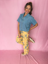 Load image into Gallery viewer, petals + plans pants yellow
