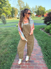 Load image into Gallery viewer, olive overalls
