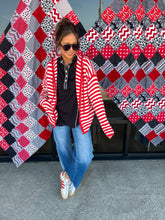 Load image into Gallery viewer, striped sweater jacket
