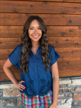 Load image into Gallery viewer, detailed denim top
