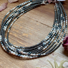 Load image into Gallery viewer, 15.25” Freshwater Pearl Necklace – Sterling Silver Chain
