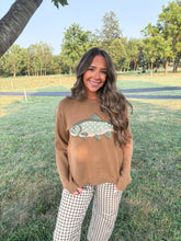 Load image into Gallery viewer, fish sweater - brown

