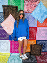Load image into Gallery viewer, royal blue sweatshirt

