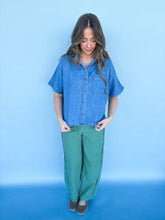 Load image into Gallery viewer, no limits denim top
