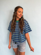 Load image into Gallery viewer, striped tee - blue

