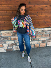 Load image into Gallery viewer, over the rainbow cardigan tie front
