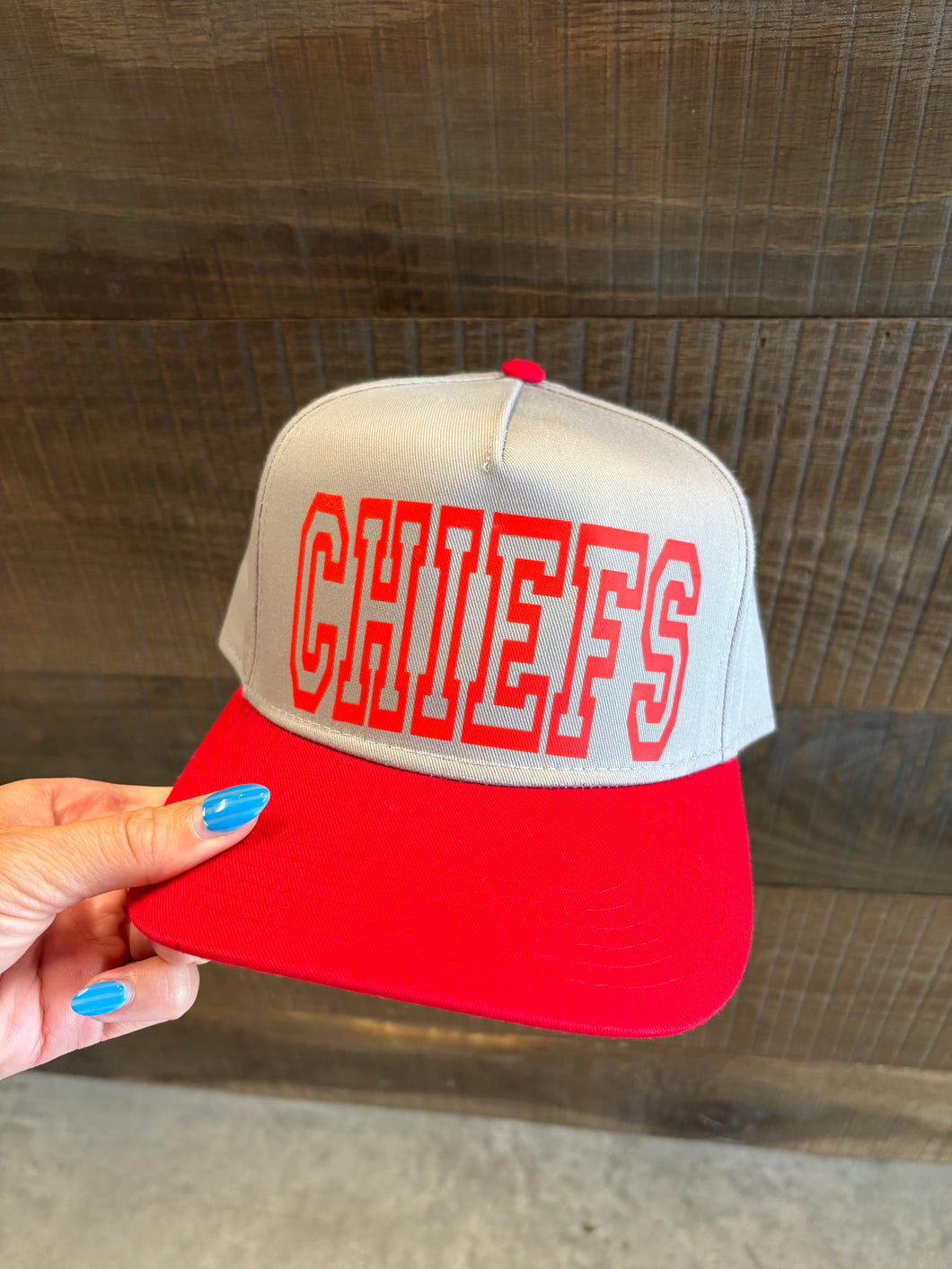 chiefs hat - gray