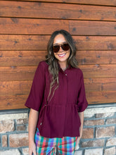 Load image into Gallery viewer, good call top - maroon
