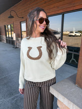Load image into Gallery viewer, horse shoe sweater
