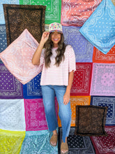 Load image into Gallery viewer, stripe tee - pink
