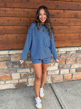 Load image into Gallery viewer, stripe set - navy
