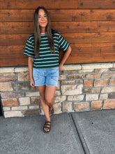 Load image into Gallery viewer, striped tee - green

