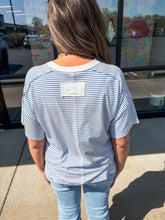 Load image into Gallery viewer, summer stripes top - royal
