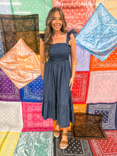 Load image into Gallery viewer, denim midi dress
