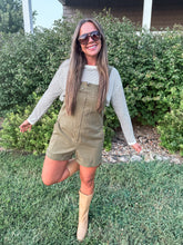 Load image into Gallery viewer, olive overalls
