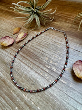 Load image into Gallery viewer, 14-Inch Sterling Silver Torpedo &amp; Spiny Oyster Heishi Choker
