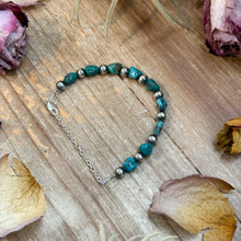 Load image into Gallery viewer, Sterling Silver &amp; Blue Turquoise Nugget Bracelet –

