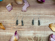 Load image into Gallery viewer, Sterling Silver Saucer Pearl Dangle Earrings – Handmade by Colby Ogg &amp; Addalie Ogg – USA Made
