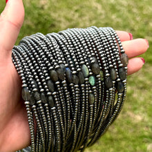 Load image into Gallery viewer, Sterling Silver Pearl &amp; Labradorite Necklace – 16”
