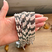 Load image into Gallery viewer, Pink Conch Heishi &amp; 3mm Sterling Silver Pearl Necklace 20 inch
