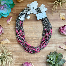 Load image into Gallery viewer, Pink Faceted Opal Necklace – 3 mm – 16”
