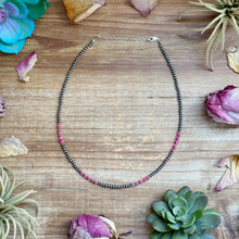 Load image into Gallery viewer, Pink Faceted Opal Necklace – 3 mm – 16”
