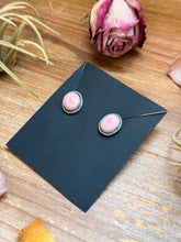 Load image into Gallery viewer, Sterling Silver Pink Conch Stud Earrings – Handmade by Artist Jason Ogg

