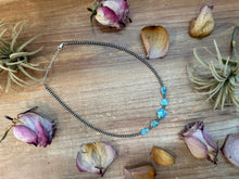 Load image into Gallery viewer, Golden Hills Turquoise &amp; Sterling Silver Pearl Necklace – 16 Inch
