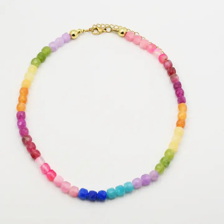 multi gemstone necklace
