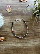 Load image into Gallery viewer, Little bit of spiny with Sterling Silver Pearls bracelet
