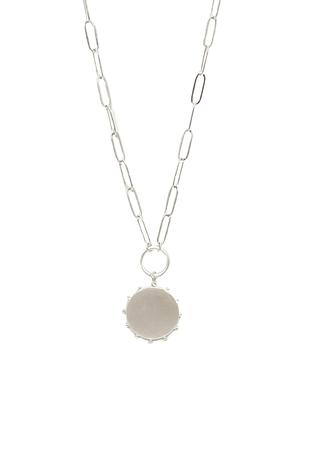 abrielle necklace - silver
