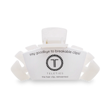 Load image into Gallery viewer, teleties coconut white large hair clip
